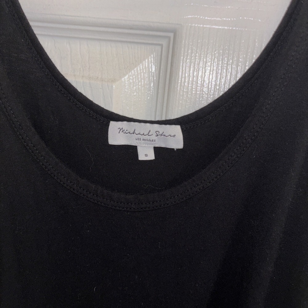 Michael Stars Anthropologie Black Tank Jumpsuit Size Small Black Ankle Crop - Picture 4 of 10